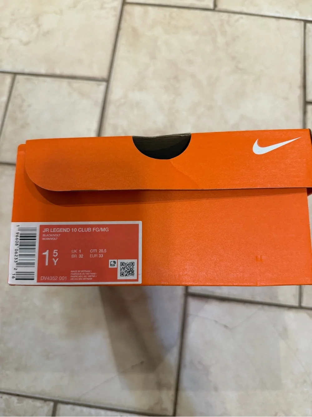 Nike Black Kids Athletic Lace-Up Soccer/Cleat Shoes